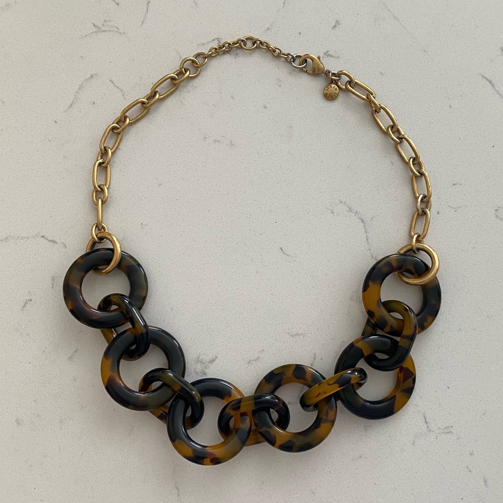 Jcrew Chunky Tortoise Necklace